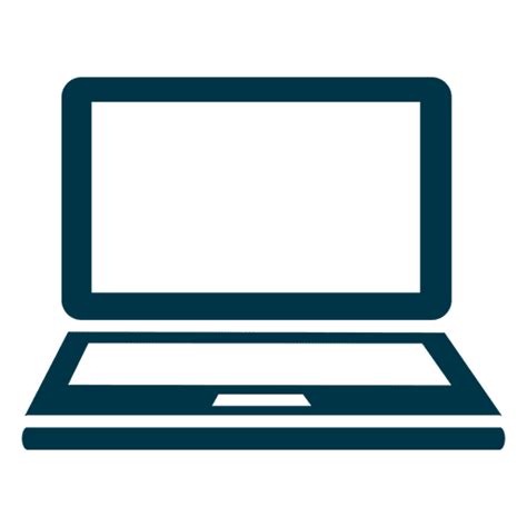 Laptop Flat Icon Design In Blue Transparent Png And Svg Vector File