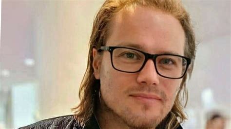 Sam Heughan With Long Hair And Glasses Looks Nice Youtube