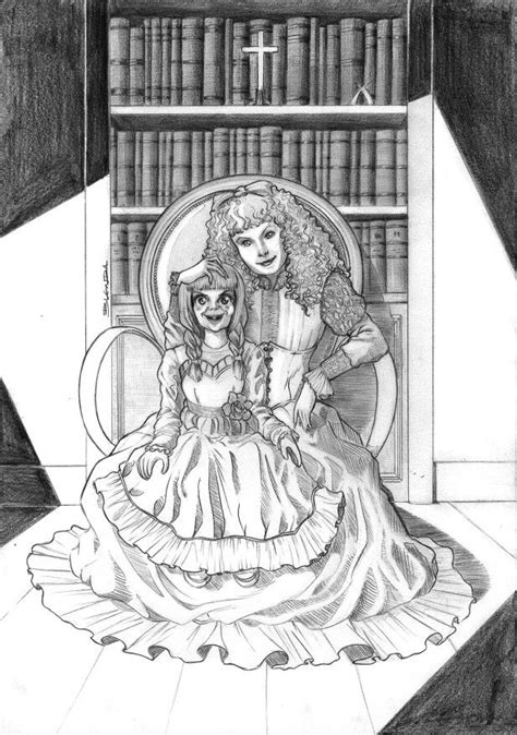 Annabelle Doll Coloring Pages Dolls Coloring Pages