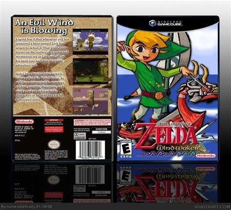 The Legend Of Zelda The Wind Waker Gamecube Box Art Cover By