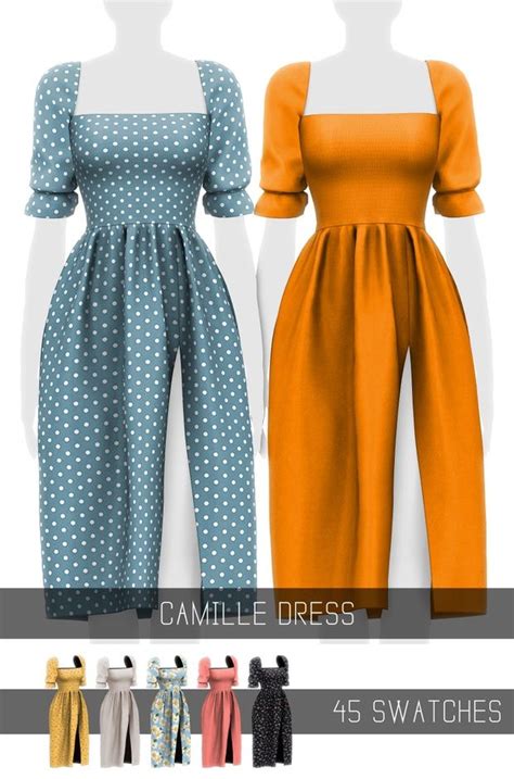 Camille Dress Simpliciaty On Patreon Sims 4 Toddler Clothes Sims 4