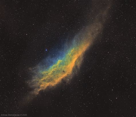 The California Nebula In Sho Astrophotography