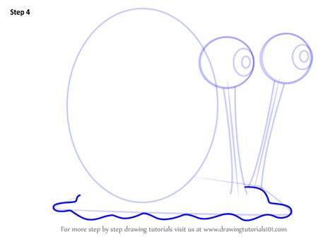 Learn How To Draw Gary The Snail From SpongeBob SquarePants SpongeBob SquarePants Step By Step