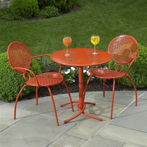 Alfresco Home 29 9124 3 Piece Margarita Outdoor Bistro Set 649 Retro