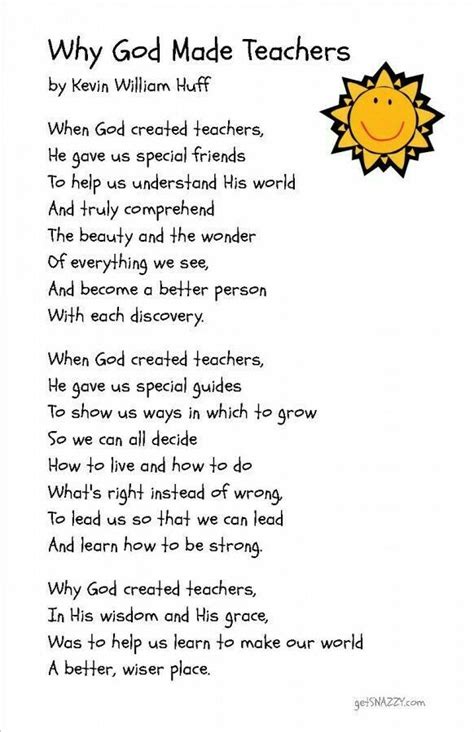 Pin By Julie Hughes On Inspiration Teacher Poems Sunday School