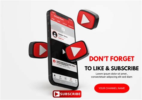 Copy Of Youtube Subscribe Postermywall