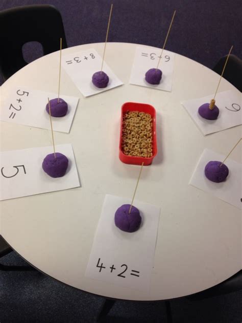 Using Cheerios And Fine Motor Control To Solve Addition Problems