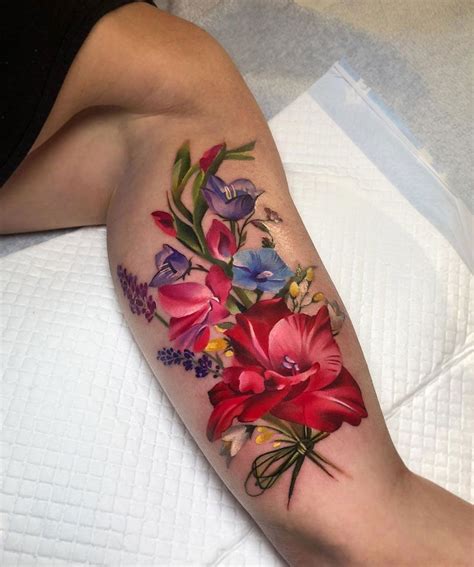 Best Realistic Flower Tattoo Artist Near Me Hear Chronicle Picture
