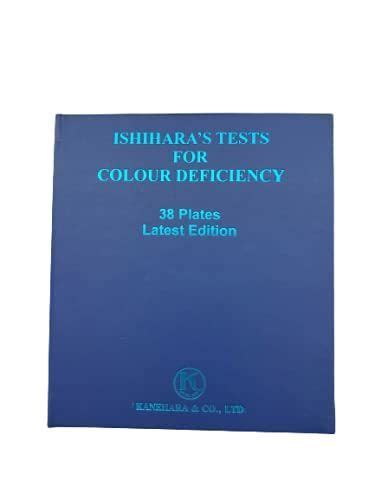Ishihara Test Chart Books For Color Deficiency 38 Plates Latest Edition