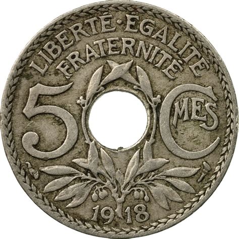 529725 Coin France Lindauer 5 Centimes 1918 Paris Vf30 35 Ebay