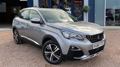 Used Peugeot 3008 Suv Suv 12 Puretech Allure Ss 5dr Manual Grey Ku68yfd Used Cars Robins