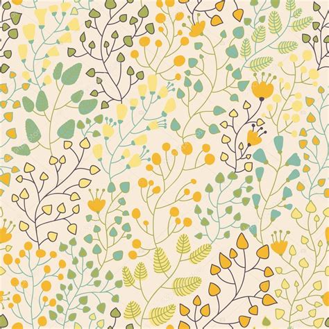 Floral Seamless Pattern For Nice Modern Wallpapers In Stylish Colors