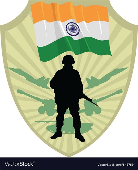Army Of India Royalty Free Vector Image Vectorstock