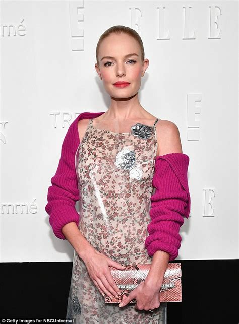 Kate Bosworth Stuns In Floral Frock At Elle Nyfw Party Daily Mail Online