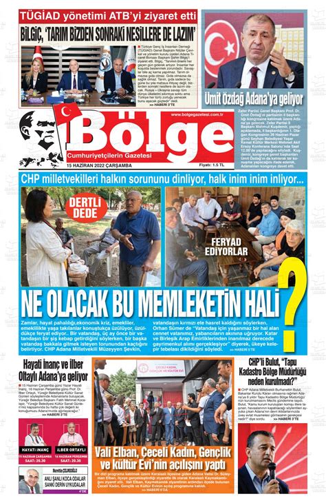 Haziran Tarihli Adana B Lge Gazete Man Etleri