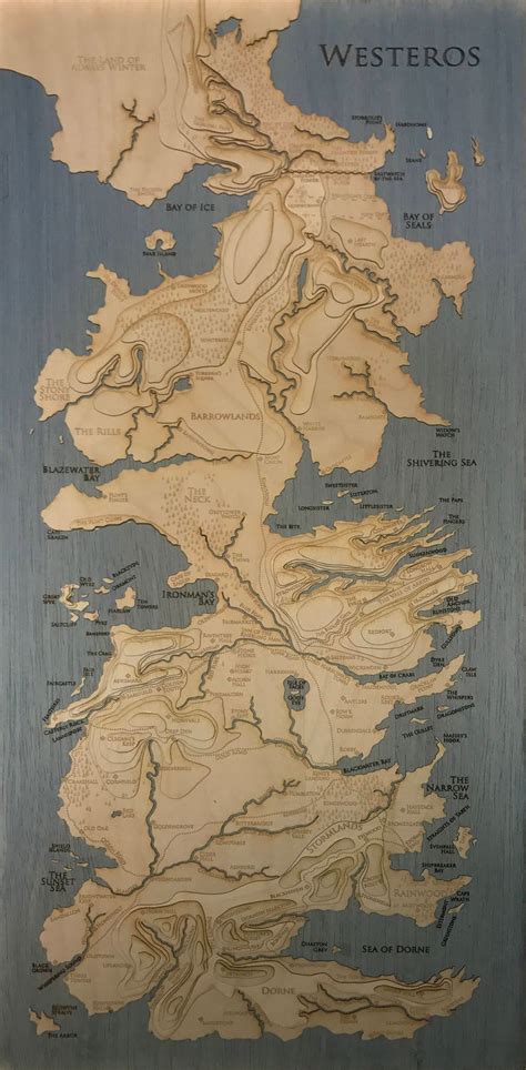 Map Of Westeros Game Of Thrones Maps For You