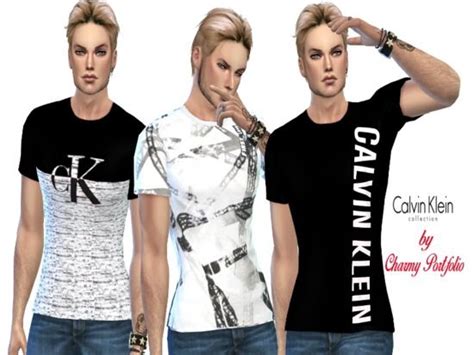 Classic Calvin Klein Mens T Shirts Found In Tsr Category Sims 4 Male