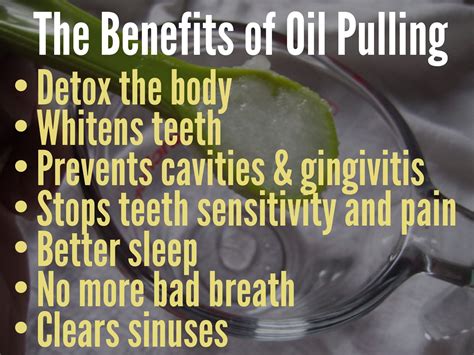 Benefits Of Oil Pulling Oil Pulling An Ancient Ayurvedic Method That