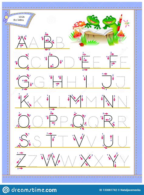 Worksheet For Preschool Alphabet