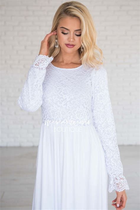 White Modest Maxi Dress Best Online Modest Boutique For Dresses Cute Modest Clothes For