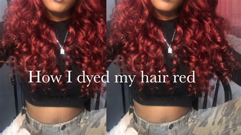 How I Dyed My Hair Red Youtube