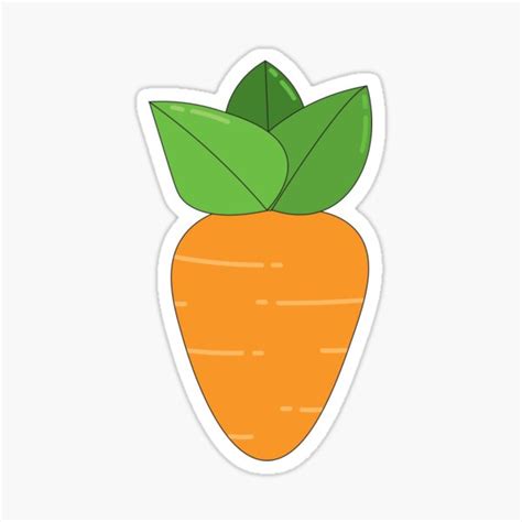 Carrot Sticker For Sale By Apoggi Redbubble