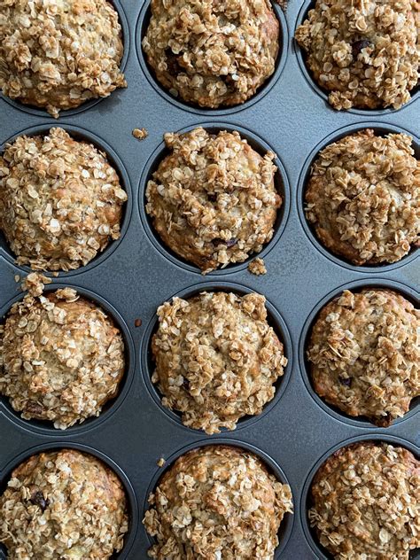 Banana Apple Chocolate Chip Oat Muffins The Slimmer Kitchen