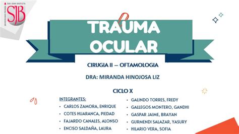 Trauma Ocular Ppt F Udocz