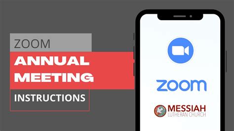 Zoom Annual Meeting Instructions Youtube