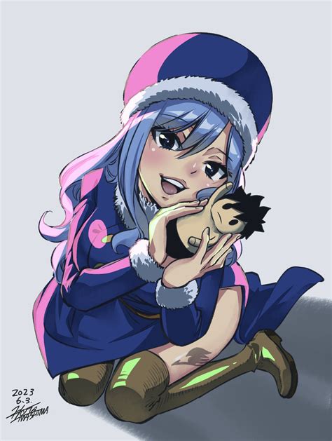 Gray Fullbuster And Juvia Lockser Fairy Tail Drawn By Mashima Hiro