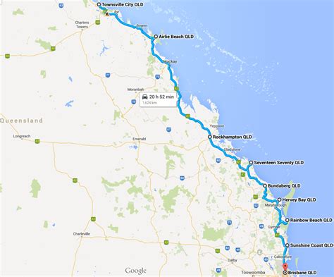 Brisbane, queensland, australia kartē, vieta brisbane, koordinātes. Roadtrip von Townsville nach Brisbane | Daniels Blog