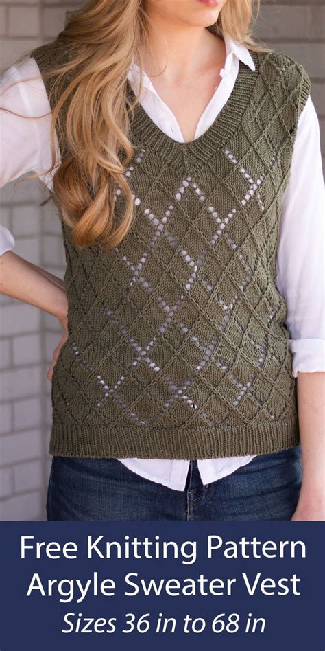 Free Vest Knitting Pattern Argyle Sweater Vest Knit Vest Pattern Knitting Patterns Knit Outfit