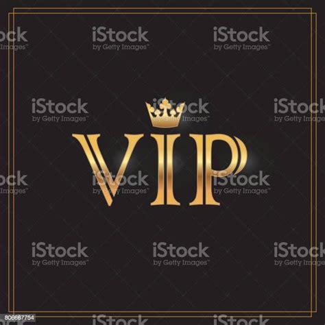 Vip Icon Abstract Quilted Background Diamonds And Golden Letters With