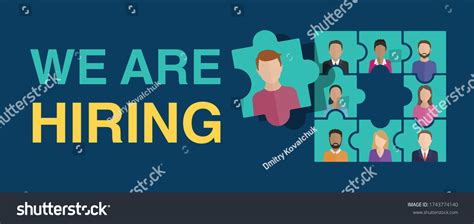We Hiring Join Our Team Concept Stock Vector Royalty Free 1743774140