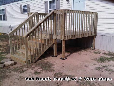 6x6 Ready Deck 6x6 Ready Deck With 4 Foot Wide Steps Bradley Johns