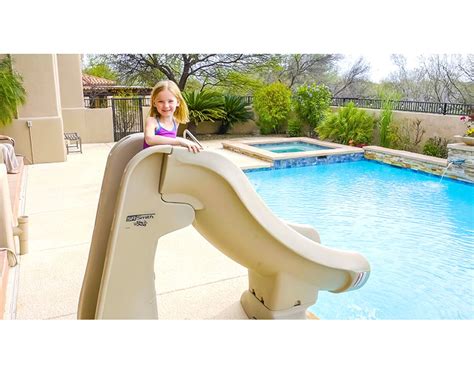 Maybe you would like to learn more about one of these? SlideAway Removable In-Ground Pool Slide, Taupe Color OUT ...