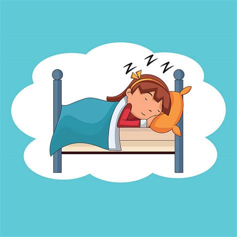 Cartoon Girl In Bed Sleeping
