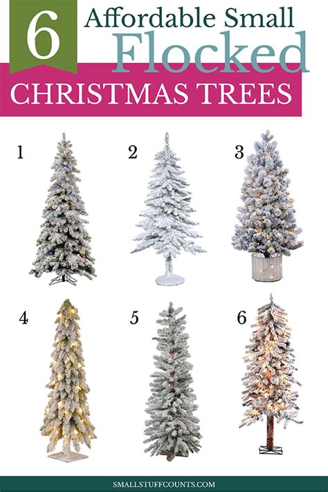 24 Gorgeous Affordable Flocked Christmas Trees Small Stuff Counts