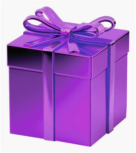 Purple Gift Box Transparent Background Purple Gift Box Transparent Hd Png Download
