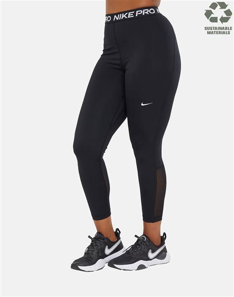 Nike Womens Pro High Rise Leggings Black Life Style Sports Ie
