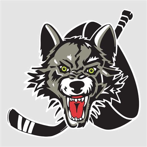 Hockey Wall Decals Hockey Team Logos Chicago Wolves Chicago