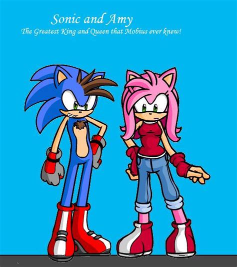 King Sonic And Queen Amy By Area4432 On Deviantart