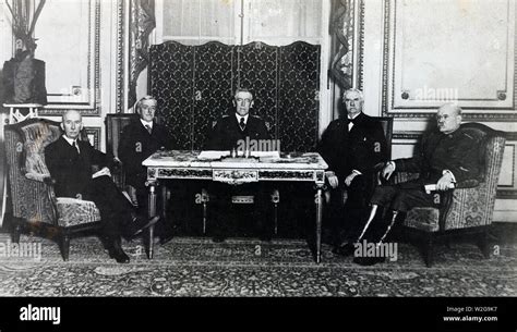 Woodrow Wilson Paris Peace Conference Hi Res Stock Photography And