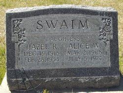 Hazel Ruth Swaim 1918 1934 Mémorial Find a Grave