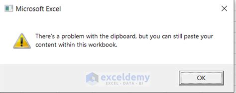Solved There Is A Problem With Clipboard In Excel ExcelDemy