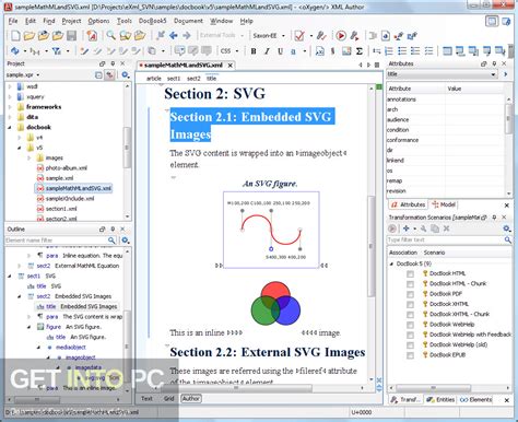 Xml editors are the specialized tools for editing your xml files using dtd and different structures like schemas and trees. Oxygen XML Editor v20 Free Download