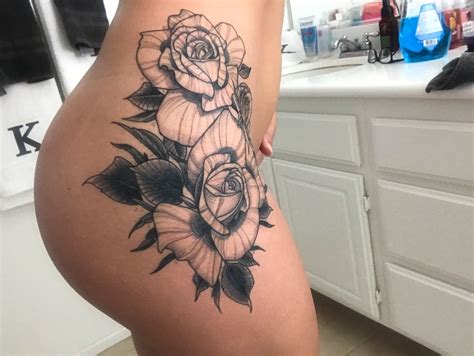 Flower Hip Tattoo Hip Tattoo Side Hip Tattoos Flower Hip Tattoos