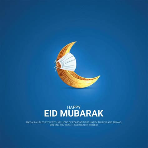 Eid Mubarak Creative Ads Design For Social Media 3d Illustration