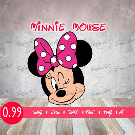 Minnie Mouses Winking Face Etsy