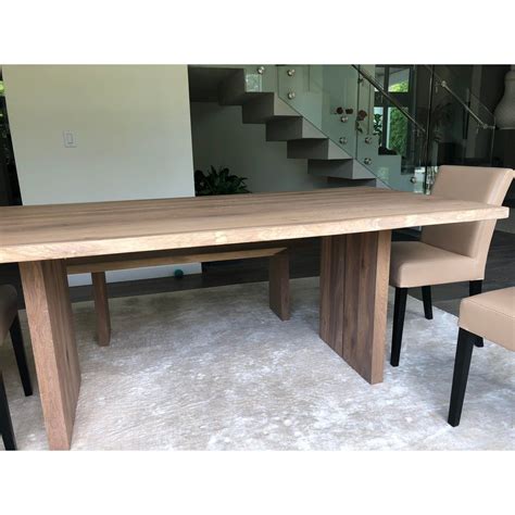 Table & chair sets └ furniture └ home, furniture & diy all categories antiques art baby books, comics & magazines business, office & industrial cameras & photography cars, motorcycles & vehicles clothes, shoes & accessories solid oak round dining table and 4 chairs good condition. Crate & Barrel European White Oak Dining Table With ...